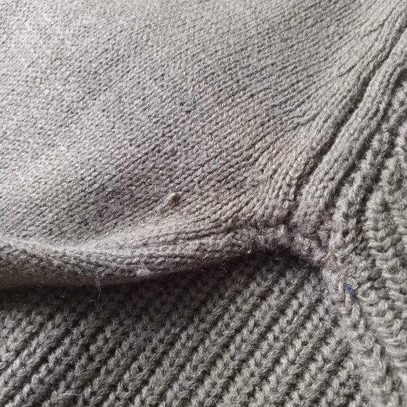 Rd Style Dark Olive Green Long Sleeve Crewneck Ribbed Knitwear Pullover Sweater - Picture 11 of 12